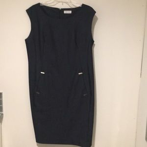 Charcoal grey denim dress